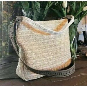 Stella & Dot Ellie woven versatile crossbody bag